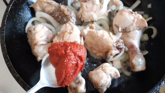 Спагетти с подливой//рецепт  без заморочек //