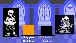 Bad Time Trio Hard Mode vs Dusttrust Sans Power Levels | Undertale