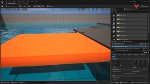 UE5.2 - Physics Control Component - Let's build a character interactive raft in the water (Subtitle