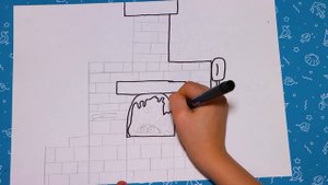Как нарисовать простой детский рисунок Печки
