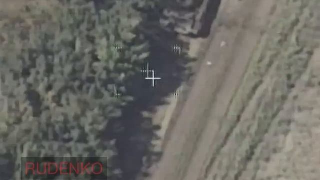 ????Уничтожение танка ВСУ (кадры объективного контроля)