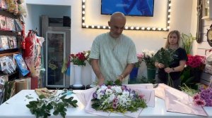 Урок ✌️мастер-класс по сборке одностороннего букета и упаковке в корейском стиле ?флорист Артур?