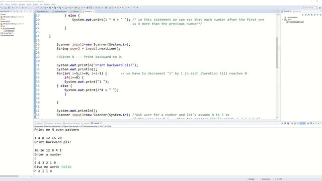 Java Task 4(For loop, if/else stm) смотреть онлайн