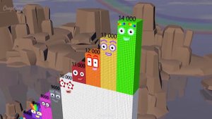 Numberblokcs Step Squad ZERO to 20 MILLION Standing Tall Numberblocks Number Pattern