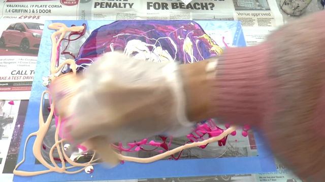 Заливка акрилом на стекле. Acrylic Pouring on glass смотреть онлайн