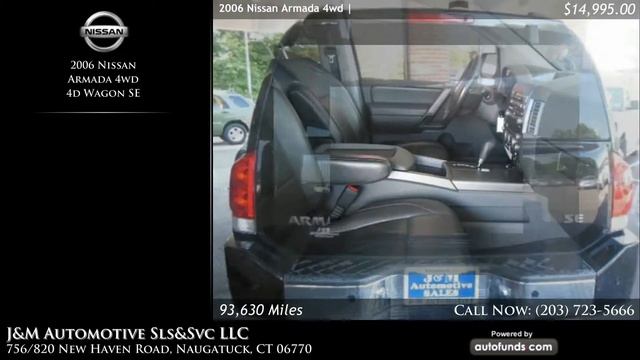 Used 2006 Nissan Armada 4wd | J&M Automotive Sls&Svc LLC, Naugatuck, CT - SOLD смотреть онлайн