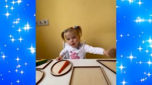 Дочка Леры Кудрявцевой на занятиях по развитию