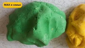 Как сделать цветное соленое тесто Максим мелкая моторика