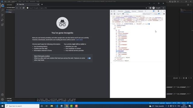 Python Binance Websocket Stream Multiple Currencies / Binance Websocket Multiple Streams & SQLiteDB