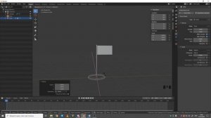Анимация флага в Blender 3D