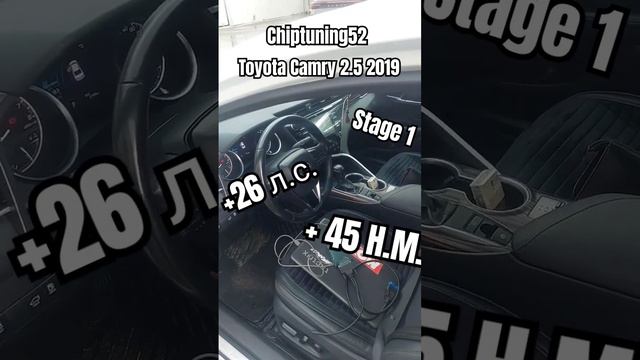 Чип Тюнинг Toyota Camry 2.5 2019 в Нижнем Новгороде,  прибавка +25 л.с. и 45 крутящего момента