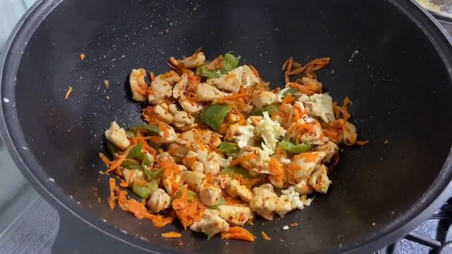 ?Курица острая с болгарским перцем//курица с соевым соусом ? быстрый ужин