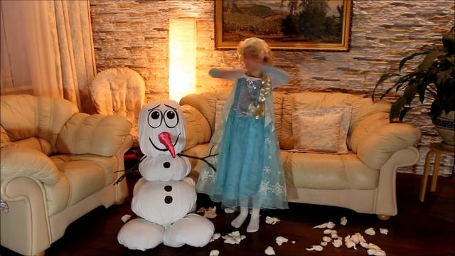 ЭЛЬЗА слепила ОЛАФА FROZEN Холодное сердце Волшебное превращение 5 часть *** ЛикиСтори смотреть онлайн