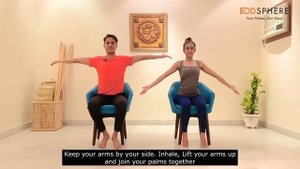11 Minute Chair Yoga Practice | Chair Yoga for Beginners & Seniors | Easy Chair Yoga With Bodsphere