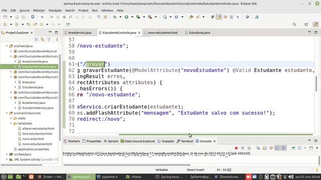 Spring Boot OneToMany: gravando e editando dados relacionados entre as entidades смотреть онлайн
