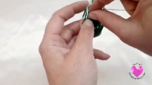 ?Листочки из бисера.Французское плетение.мастер класс.?