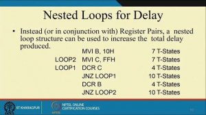 Lecture 13: 8085 Microprocessors (Contd.)