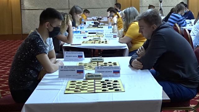 *255. Таранин Г.- Щукин Р. Чемпионат Европы 2021, шашки 64. Турция, Кемер. смотреть онлайн