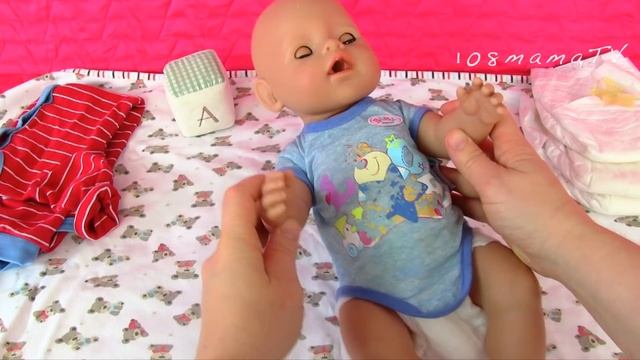 Кукла Беби Бон Кормим Меняем Подгузник Переодеваем Укладываем Спать Как Мама Мультик 108мама тв