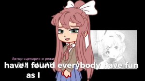 Doki Doki literature club with music “Your Reality” in gacha club! ^^