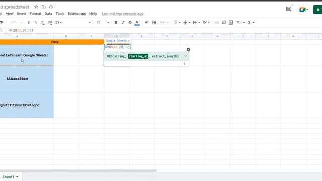 How to Extract a Substring in Google Sheets