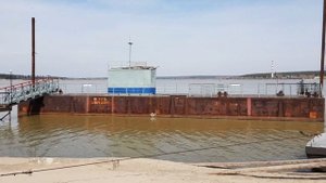 Установка причала на Старой пристани