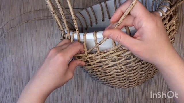 Кашпо из полиротанга 7,2л.