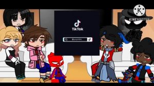 SPIDERMAN Across THE Spiderverse REACTS To MILES Morales || spiderverse || Gacha reacts