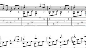 Matteo Carcassi - Allegretto Opus 5 No.3 with TAB Guitar