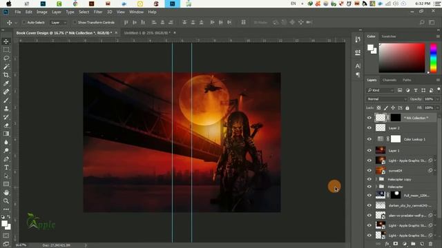 How to Make a Book Cover Design - Photoshop Tutorial смотреть онлайн