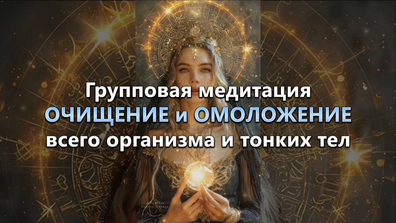 Групповая Медитация «ОЧИЩЕНИЕ и ОМОЛОЖЕНИЕ всего организма и тонких тел» #исцеляющаямедитация