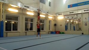 Спортивная акробатика мужская пара 1 взрослый разряд. Второе упражнение.