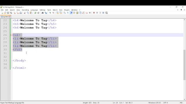Types Of Tag With Html | Web Designing | S. T