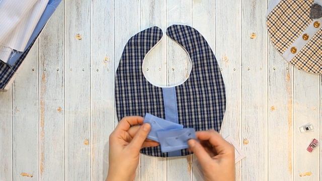 Как сшить Слюнявчик легко и просто своими руками. (bib DIY) смотреть онлайн