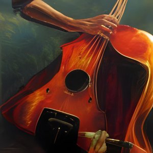 Guitar and Violin. Anton Vibe Art