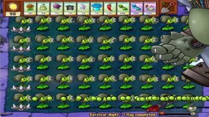99 Gatling Pea WINTER vs Gargantuar vs Dr Zomboss - Plants vs Zombies