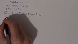 Видео урок Физика: Чтобы нагреть 100 г металла на 90 градусов Цельсия
