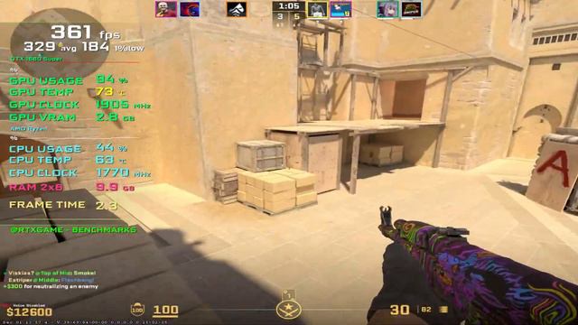 Counter-strike 2 : GTX 1660 SUPER + RYZEN 5600x смотреть онлайн