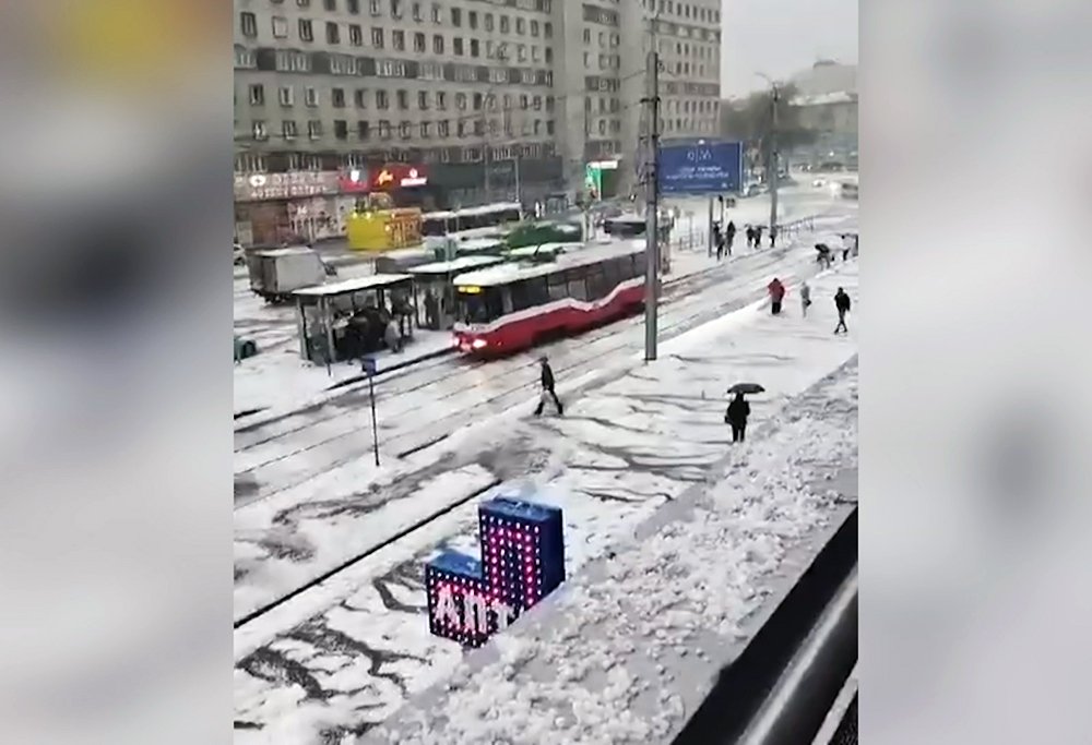 Видео града в новосибирске