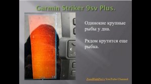 Рыба в боковых лучах эхолота! Garmin Striker 9sv Plus.
