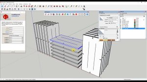 Слои в SketchUp / Плагин CraftReports / 3-D моделирование кухни / Раскрой листовых материалов