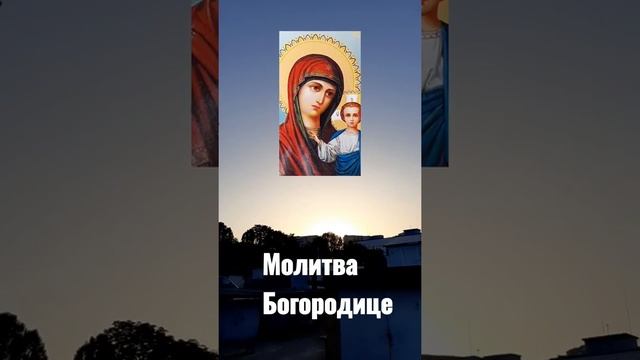 Молитва Пресвятой Богородице