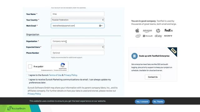 Интенсив по тестированию. Тема 6.1. TestRail. Создание аккаунта