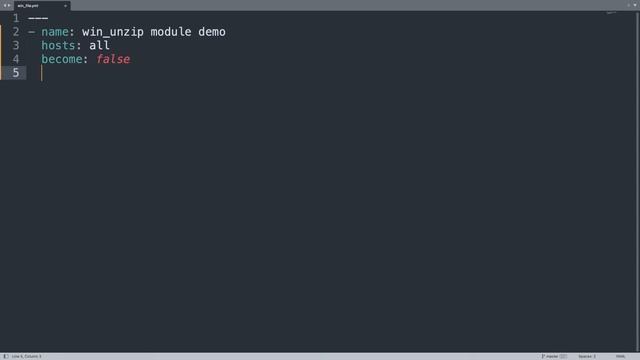 Extract an archive in Windows-like systems - Ansible module win_unzip