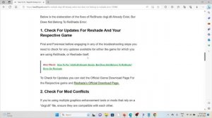 How To Fix “dxgi dll Already Exists But Does Not Belong To ReShade” Error On ReShade