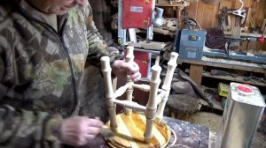 Необычный Табурет Точим На Токарном 3 часть Unusual Stool Sharpen On A Lathe
