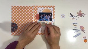 Scrapbook Process Video - 5x7 Autumn 2023 Mini Album: Friends & Family Gather Here