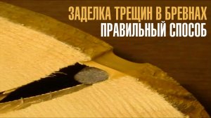 Заделка трещин в бревнах и брусе. Технология использования герметика для трещин в бревнах