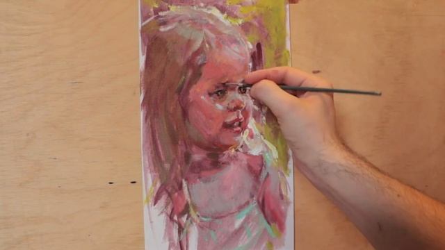 Живопись маслом, как написать портрет девочки, мастер-класс