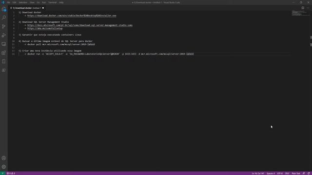 Como criar o seu ambiente de estudos em SQL Server usando Docker! смотреть онлайн